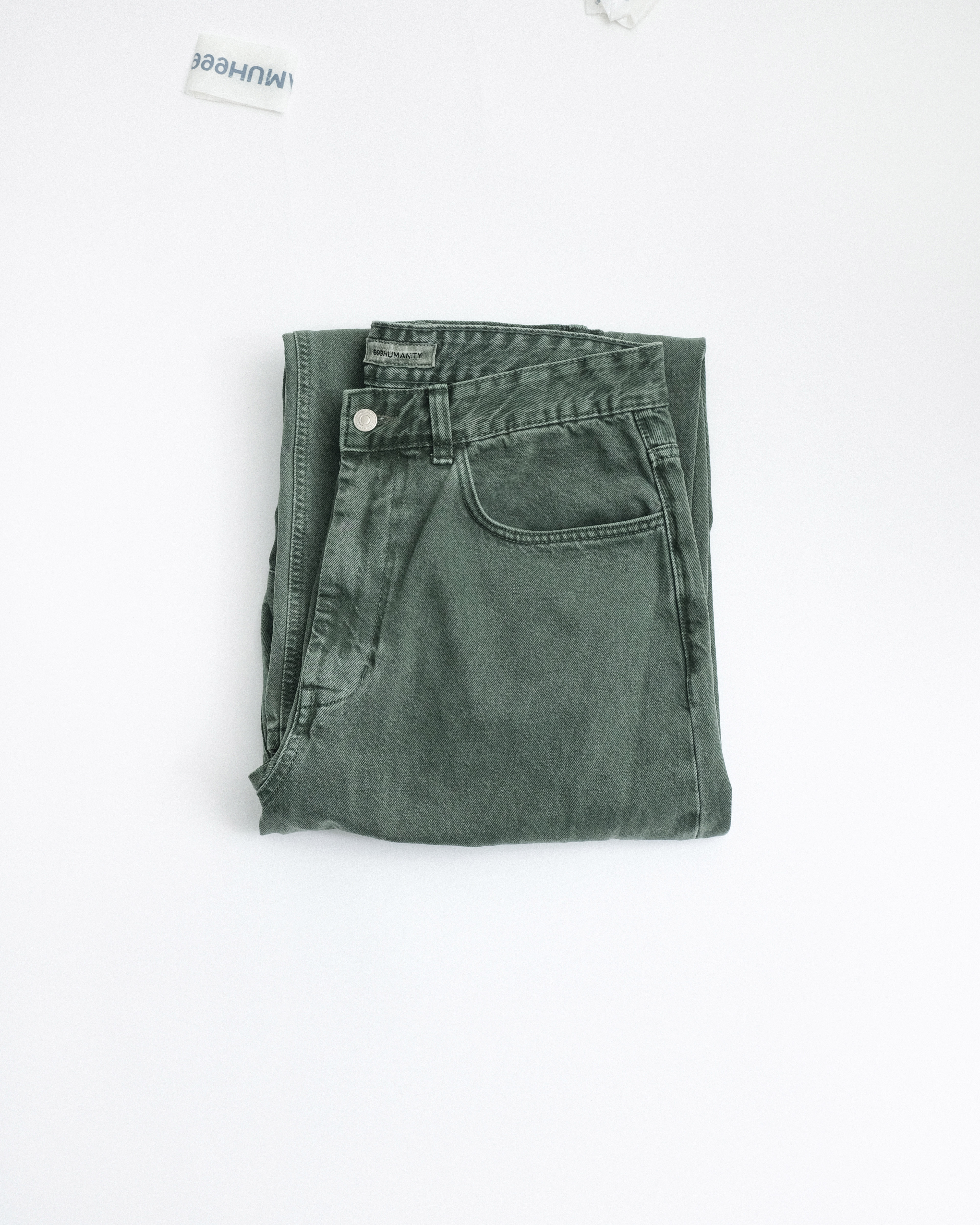 [RESTOCK] CURVED SULFUR DYED DENIM (DYED  MOSSY)
